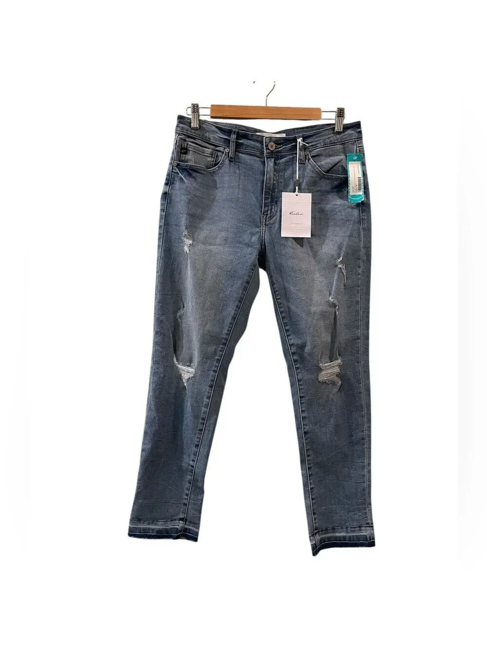 KanCan Brenda Women’s Roll Cuffed Cropped Skinny Jean Size: 10 NWT